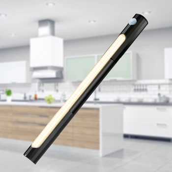 40 см Подсветка под шкафом 66 светодиодных USB перезаряжаемых светодиодных ламп Датчик движения Подсветка шкафа для кухни спальни Освещение шкафа