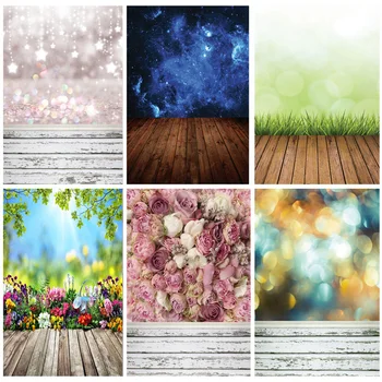 Художественная ткань SHUOZHIKE, Деревянный пол, цветочные фоны для фотосъемки пейзажей, фон для детских фотографий, реквизит для фотостудии CXSC - 27