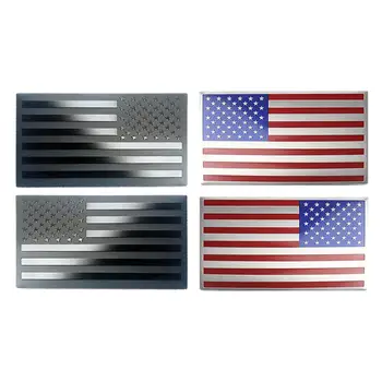 Наклейка с американским Флагом США, Термоаппликационные Наклейки, Водонепроницаемые Аксессуары с Металлическим Тиснением