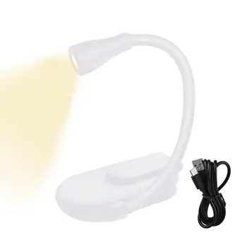 Clip On Light Мини Портативная Лампа Для Чтения С Зажимом USB Модель Для Зарядки Дорожный Ночник С Подставкой И Зажимом Для Путешествий На Открытом Воздухе Домой