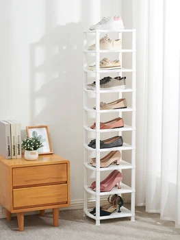 Вешалка для обуви в прихожей, Многослойная вешалка для хранения дверцы обувного шкафа, Простая пластиковая вешалка, Вешалка для хранения тапочек, Вешалка для организации на высоких каблуках.
