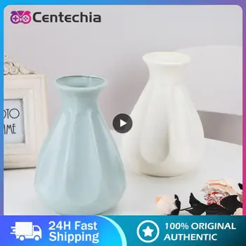 Прочная современная Цветочная ваза с орнаментом Цветочная композиция Пластиковая Ваза Бутылка для хранения цветов И Небольшой Свежий Цветочный горшок