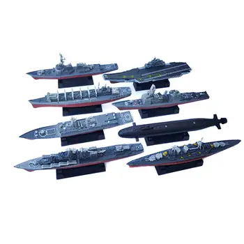 Коллекция игрушечных моделей авианосцев 8x 4D Модель корабля Незаконченное ремесло Хобби Пазлы для детей Дети Взрослые Подарок мальчику на День рождения