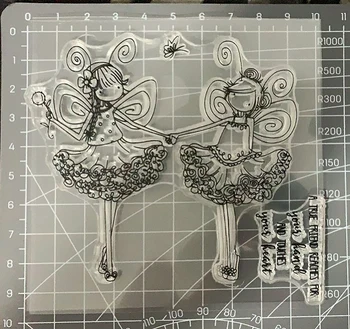 Utterfly Girl Изысканные прозрачные штампы из силиконовой резины/Рождественский альбом ручной работы для детской декоративной продукции
