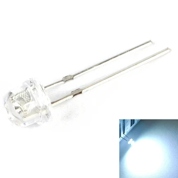 Светодиодная лампа с ярким излучением, 140 шт., постоянный ток 3 В-6 В, 5 мм, белый