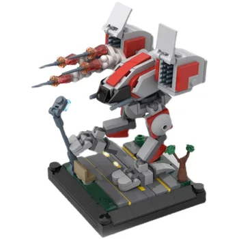 Набор строительных блоков MOC BattleTech mecha, катапультирующийся боевой робот, строительные блоки для сборки головоломок moc-35171