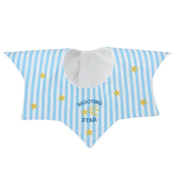 Детский слюнявый нагрудник в форме звезды, салфетки для отрыжки от 0 до 24 м, детское полотенце для слюноотделения