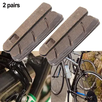 2 пары Шоссейных велосипедов С карбоновыми ободами Тормозные колодки Блок-обувь Плетеный Композит Для CP Chrous Велосипедные Аксессуары Велосипедные запчасти