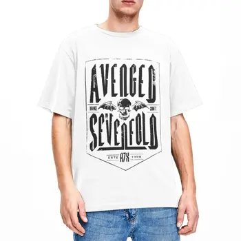 Товары Avenged Sevenfold Мужские и женские футболки A7X Heavy Metal Повседневные футболки из чистого хлопка с круглым вырезом и коротким рукавом, одежда больших размеров