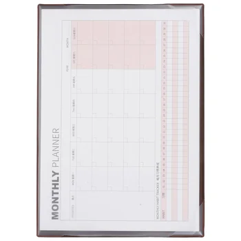 Пустой настенный календарь, ежемесячные рабочие тетради, повестка дня, маленькие блокноты для записей, планировщик расписания