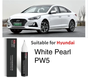 Подходит для ремонта краски Hyundai по царапинам Pearl White PW5 Noble White NW Polar White RBC Bright white 7F Crystal white PGU
