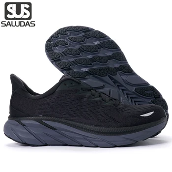 Кроссовки SALUDAS Clifton 8, уличная дышащая обувь без застежки, модная брендовая спортивная обувь для тренировок, мужские спортивные кроссовки для бега