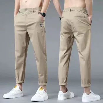 2023 Весенне-летние мужские брюки для гольфа, высококачественные модные гибкие повседневные дышащие тонкие брюки, Быстросохнущие