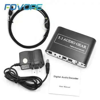 Цифровой аудио Декодер 5.1 Audio Gear DTS/AC-3/6CH Цифровой Аудио Конвертер для PS2 PS3 HD Player/Blu ray DVD/XBOX360
