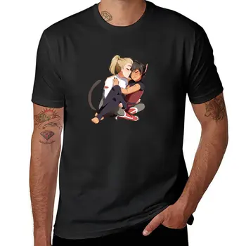 Новая футболка She-Ra Catradora fluff, графическая футболка, обычная футболка, мужская одежда, мужская одежда