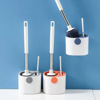 Силиконовая TPR туалетная щетка для туалетных принадлежностей, инструменты для чистки унитаза, устанавливаемые на стену в отеле, с базовой щеткой для чистки домашней ванной комнаты