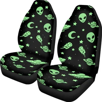 Чехол для автокресла Green Alien Moon UFO Star s Универсальный Протектор передней подушки внедорожника для 2 упаковок Комплект аксессуаров