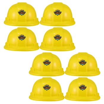 8 шт. шляпа для инструментов Детские пластиковые шляпы Игрушки для строителей Игрушка для косплея Инженера Шапочка для малышей Кепки для мальчиков
