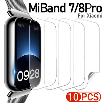 Защитная пленка для экрана Xiaomi Mi Band 7 8 Pro MiBand8Pro Мягкая, Защищающая От царапин HD Прозрачная Защитная Гидрогелевая Пленка Для Miband 8Pro 7Pro