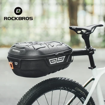 Официальная сумка ROCKBROS, задняя стойка, Водонепроницаемая велосипедная сумка Большой емкости, Жесткое Сиденье, Седельная сумка для MTB Велосипеда, Аксессуары
