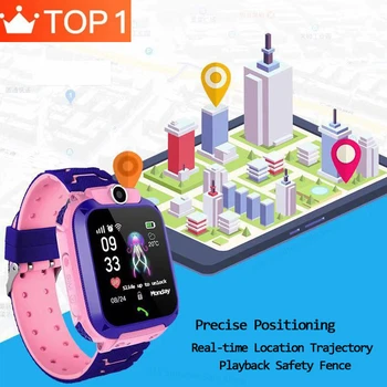 Новые Детские Смарт-Часы Детские Телефонные Часы Smartwatch Для Мальчиков И Девочек С Sim-картой Фото Водонепроницаемый IP67 Подарок Для IOS Android