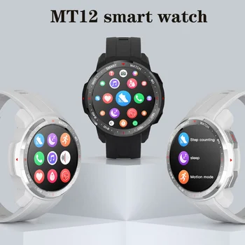 Смарт-часы MT12 Поддерживают Bt-гарнитуру, Tf-карту, диктофон, наручные часы, монитор артериального давления, кислорода в крови, состояние GPS, умные часы